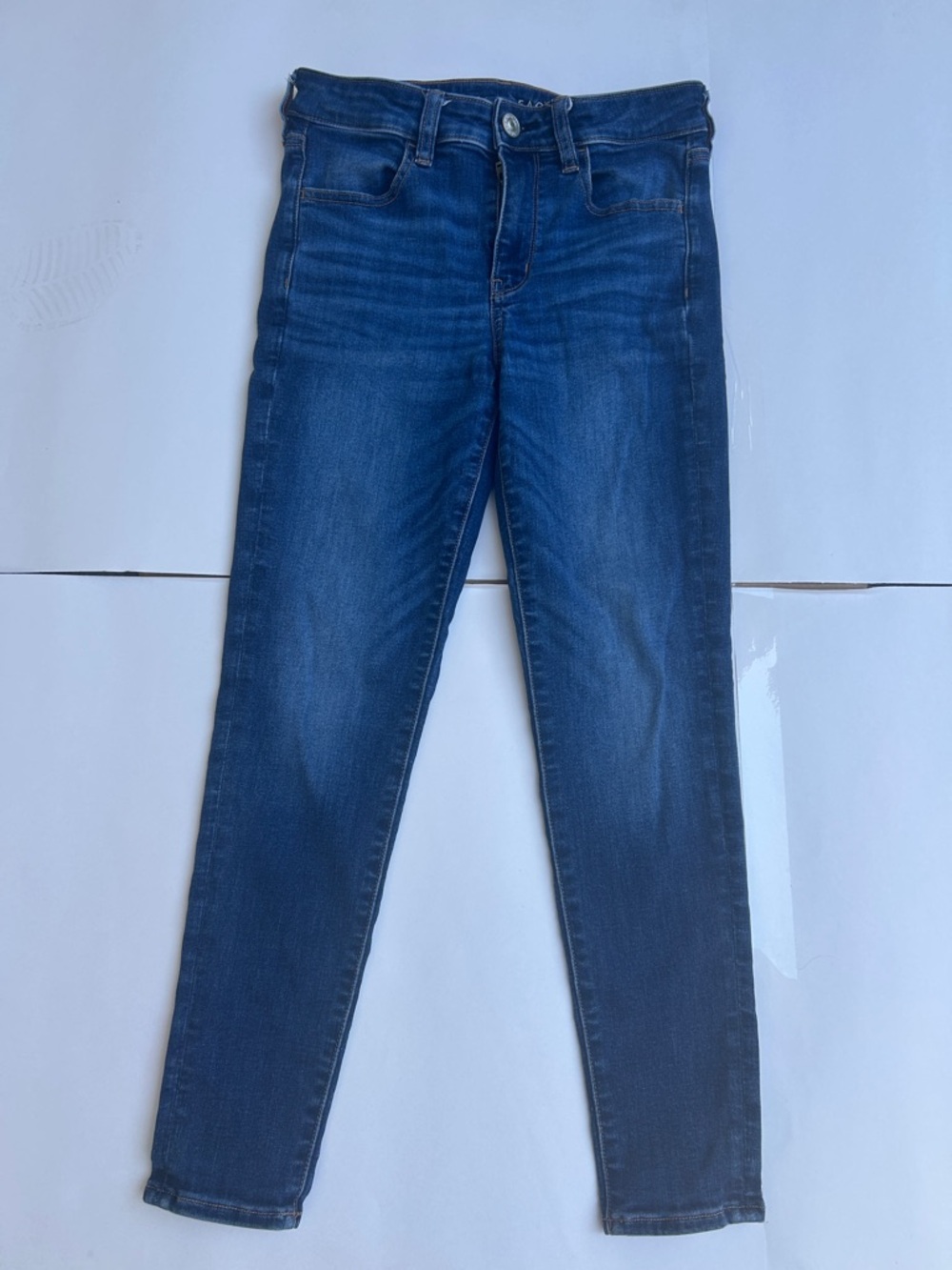 American Eagle Outfitters Women's Dark Blue Skinny Jeans